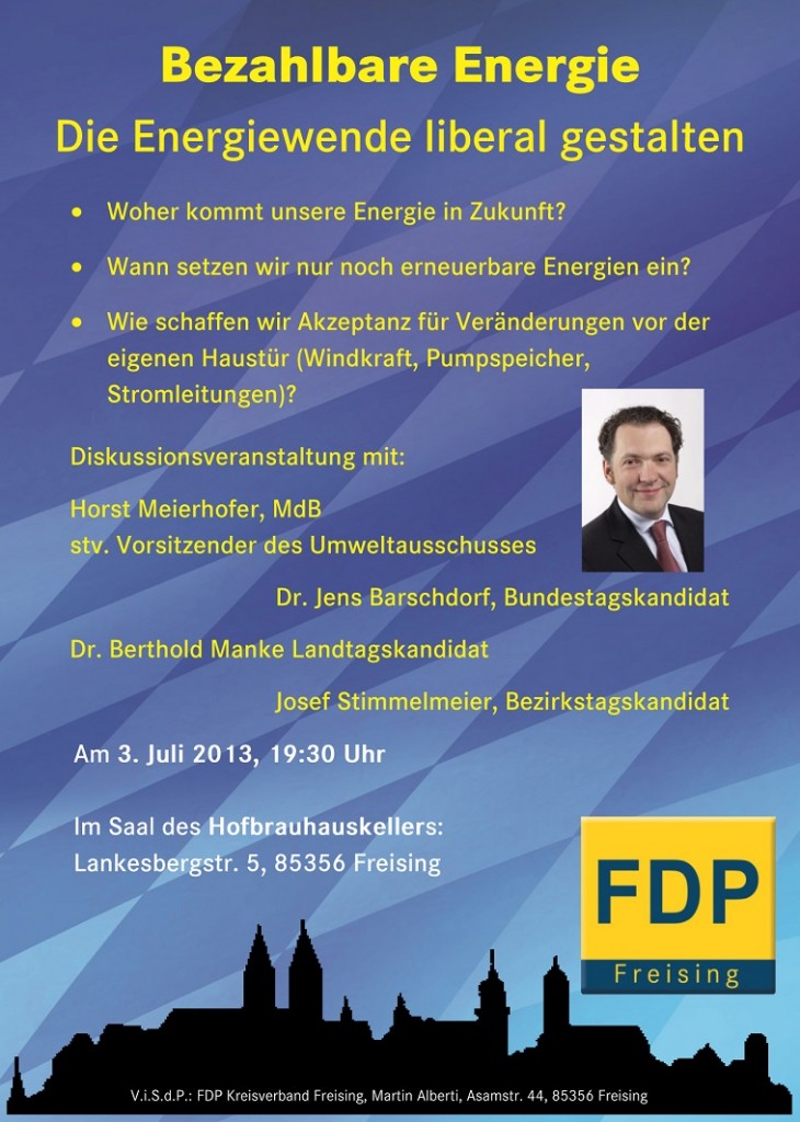 Flyer Veranstaltung Horst Meierhofer